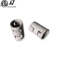 Raccords de conduit pour mur en béton homologués ETL, raccord rigide en PVC ENT gris, adaptateur de borne à connexion rapide ignifuge