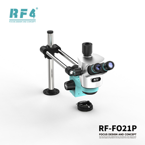 Microscope stéréo optique RF4 avec support flexible à double bras articulé pour la réparation de téléphones portables, d'ordinateurs portables, la soudure de circuits imprimés et l'entretien électronique - Product Image 3