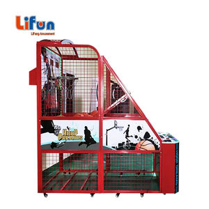 Simulateur de tir au <span class=keywords><strong>basket</strong></span>-ball pour enfants LIFUN, machine de jeu d'arcade de rue pour divertissement, machine de sport interactive de boxe - Product Image 3