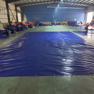 Grand rouleau de tissu enduit de PVC imperméable anti UV 500gsm 550g 650gsm 620 gsm 900gsm bâches en vinyle PVC bâche couverture de camion - Product Image 2