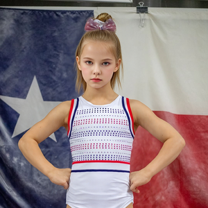 थोक कस्टम लड़कियों नृत्य जिमनास्टिक्स लेओडोर्ड्स स्पैन्डेक्स/नायलॉन बैले पोशाक के लिए कपड़े स्पेनिश - Product Image 6