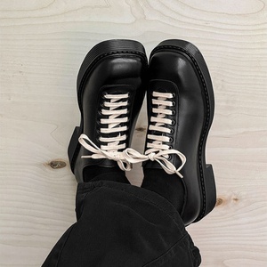 Fabricación de Zapatos Casuales de Moda Británica con Suela Gruesa Personalizados para Hombre, Zapatos Derby con Cordones para Aumentar la Estatura, Zapatos de Negocios para Hombre - Product Image 5
