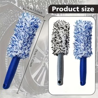 Brosse en microfibre douce et délicate pour jantes de voiture et moto, nettoyage et detailing, vente en gros, logo personnalisé