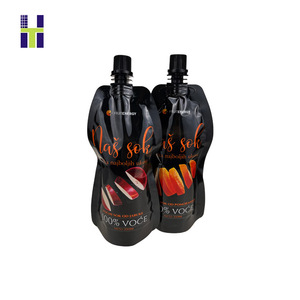 Bolsa de Pie Personalizada con Impresión por Grabado, Laminada en PE, con Cierre Hermético y Precinto de Seguridad para Bebidas de Jugo de Guayaba - Product Image 5