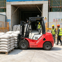 Forklift Diesel Leiteng 2 Ton untuk Logistik Gudang, Pabrik, dan Penanganan Material Luar Ruangan