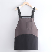 Tablier de Chef Imperméable en Tissu Composite Flottant pour Serveur/Serveuse, Tablier à Bavette Résistant à l'Eau avec Poches