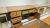 Bureau de travail Foshan tendance avec tiroir en MDF et serrure pour ordinateur de bureau à domicile, étude ou salle de travail étudiante 1,2m 1,4m