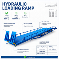 Rampe de quai mobile de haute qualité 8-10 tonnes pour chariot élévateur, rampe de chargement/déchargement de conteneurs et camions, vente en gros