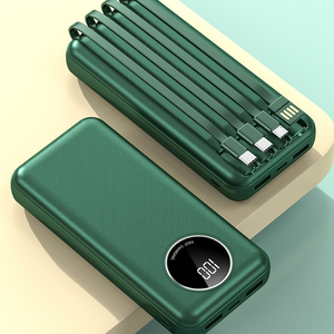 พาวเวอร์แบงค์ความจุสูง 20000mAh 10000mAh 10W พอร์ต USB คู่ พกพาสะดวก พร้อมสายในตัวสำหรับใช้งานกลางแจ้ง - Product Image 6