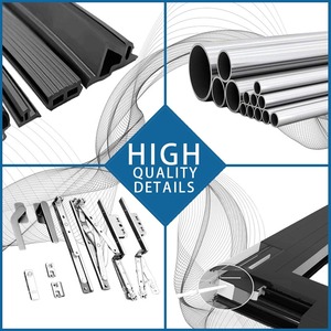 Chất lượng cao Hợp kim nhôm kính cường lực khung màu đen có thể được tùy chỉnh Orient nhôm thương mại sunrooms - Product Image 2