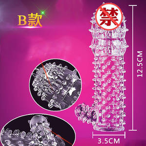 5 Arten männlicher Penis Extender TPE Kondom für sexy Spiel - Product Image 3