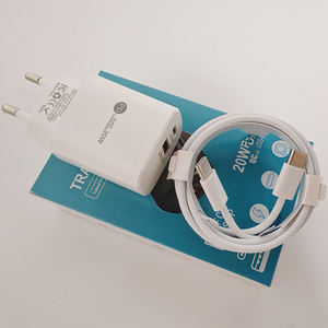 Adaptateur mural portable universel 2 ports USB Type-C 20W PD à charge rapide pour <span class=keywords><strong>iPhone</strong></span> 17 16 15 14 <span class=keywords><strong>13</strong></span> 12 11 <span class=keywords><strong>Pro</strong></span> <span class=keywords><strong>Max</strong></span> - Product Image 3