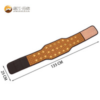 Cinturón de Masaje de Turmalina con Calor y Piedras de Jade Naturales Coreanas, Venta Directa de Fábrica Jiwan Lejia