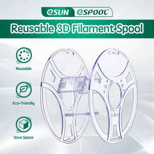 Bobina Reutilizable para Filamento 3D Espool, Recarga Transparente para Impresión 3D, Removible, Diámetro de 1.75/2.85mm, 1KG PLA PETG sin Bobina - Product Image 4