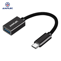 Adaptor USB C ke USB OTG, Kabel Adaptor Tipe C ke USB OTG, Kompatibel dengan iPhone 16/15 Pro Max, iPad Pro, MacBook Pro/Air