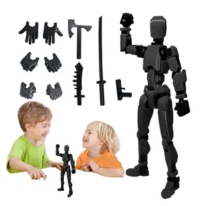 多关节可移动变形机器人3D打印人体模型幸运5人物玩具亲子游戏儿童礼品