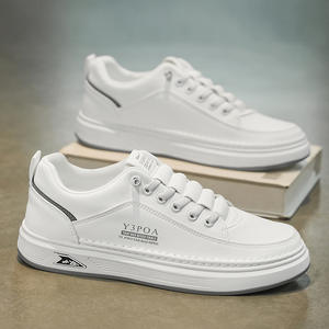 New Style Breathable White Men's Running <b>Shoes</b> <b>Trendy</b> Thick Sole <b>Canvas</b> Upper Slip-On Sports Casual Summer Autumn Winter - Product Image 2