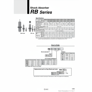 SMC Pneumatics RBC0806J Amortiguador - Product Image 1