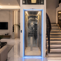 Ascenseur extérieur pour appartement, cabine moderne 450 kg, pour maison, ascenseur résidentiel pour bâtiments de 2 à 6 étages