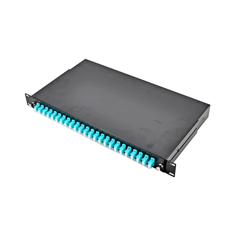 1u 19 ''di tipo Scorrevole Rack In Fibra ottica 24 port patch panel Cavo Ottico Scatola cassetto-tipo di Terminale