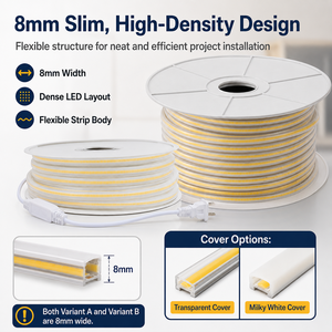 Bande lumineuse <span class=keywords><strong>LED</strong></span> super brillante 220V, 288 <span class=keywords><strong>LED</strong></span>/m, PCB fin de 8 mm, haute densité, <span class=keywords><strong>ruban</strong></span> linéaire flexible <span class=keywords><strong>pour</strong></span> éclairage <span class=keywords><strong>extérieur</strong></span> - Product Image 1
