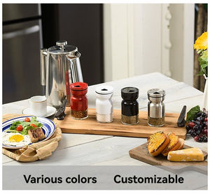 Bouteille à épices en verre Hourglass, pot à épices de cuisine pour poivre et sel - Product Image 3