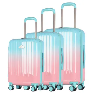 Customized carry on luggage travel bags aluminum luggage suitcase luggage sets 3 piece trolley bag manufacturers