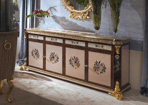 Armoire de présentation en bois massif de style <span class=keywords><strong>baroque</strong></span> français, écologique, durable, faite à la main, armoire à vin, meubles de salon - Product Image 5