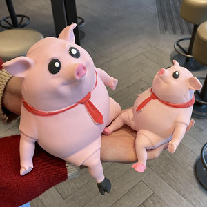 Wholesale Factory Simulation Cartoon Animal Shape Soft TPR Pig <b>Squeeze</b> Stretch Sand Decompression Toys for Kids Boys and Girls - Product Image 5