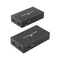 Extensor HDMI de más de 120 m con 1080P 60Hz, KVM, IR, Multi-a-Multi y Soporte PoE