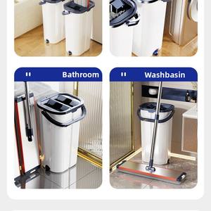 Vente en gros au détail Vente en gros en Chine Ensemble de vadrouille à rotation plate pour le nettoyage des sols avec poignée <span class=keywords><strong>Acheter</strong></span> en gros Vadrouilles - Product Image 4