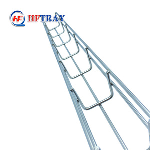 Factory Price Electro-Zinc 50mm Rustproof Powder Coated Wire Mesh <b>Cable</b> Tray <b>Heat</b> Dissipation Wire Mesh Basket <b>Cable</b> Trays - Product Image 3