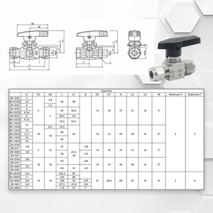 मिनी 304 316 स्टेनलेस स्टील बॉल वाल्व उच्च तापमान पानी दबाव गेंद वाल्व अनुकूलन योग्य ओएम निर्माता - Product Image 4