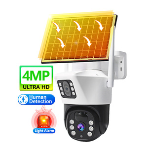 4MP 2K HD 10x Zoom không dây ngoài trời năng lượng mặt trời Powered an ninh ip con người theo dõi 8MP ống kính kép CCTV năng lượng mặt trời PTZ máy ảnh - Product Image 1