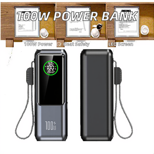 Oem ODM 20000mAh 100 wát nhanh chóng sạc pin di động Powerbank công suất cao thông minh hiển thị bên ngoài sạc cho máy tính xách tay văn phòng - Product Image 6