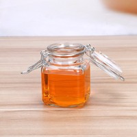Bouteille à épices carrée en verre de 120 ml avec couvercle, pot vide de 4 oz avec trous pour le stockage des condiments de cuisine