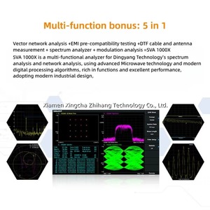 Analyseur numérique Siglent SVA1015X avec écran tactile, analyseur de réseau 9kHz-1.5GHz, générateur de suivi - Product Image 4