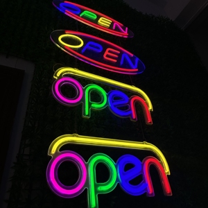 Cuốn Tiểu Thuyết quảng cáo biển hiệu Acrylic neon ánh sáng tùy chỉnh <span class=keywords><strong>Led</strong></span> dấu hiệu mở cho sử dụng trong nhà tường cửa hàng kinh doanh thanh cafe cửa hàng trang trí nội thất - Product Image 5