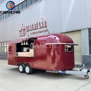 Nuevo Camión de Comida Móvil Comercial Multifuncional de Acero Inoxidable Moderno y Popular, Remolque de Comida para la Venta de Aperitivos - Product Image 1