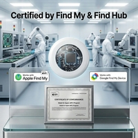 Localizador GPS Inteligente con Certificación MFI, Sistema Dual, para IOS, Carteras, Mascotas y Equipaje