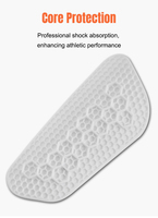 Protège-tibias de football miniatures en silicone respirant et léger, vierges pour sublimation et impression personnalisée, ajustables pour adultes