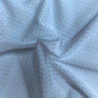 Tissu respirant en maille œil-de-perdrix 90 GSM, 93 % polyester, 7 % élasthanne, jacquard, pour vêtements de sport, vêtements anti-UV
