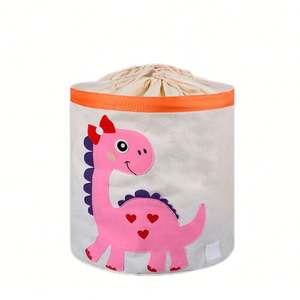 Versatile Foldable Canvas Storage Basket with Drawstring <b>Organizer</b> Bins for Dirty Laundry Hamper - Product Image 6