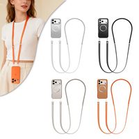 2025 Vente Chaude Durable Orange Bandoulière Lanière Téléphone Cas Sangle Mains Libres Style pour iPhone 17