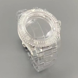 Caja de Reloj Modificada, Caja de Plástico de 40 mm con Cristal Acrílico y Marcadores Luminosos Verdes, Compatible con Movimiento NH35 36 - Product Image 3