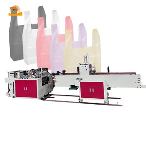 Machine de fabrication de sacs en T-shirt entièrement automatique de haute qualité, machine de fabrication de sacs poubelles en polyéthylène - Product Image 1