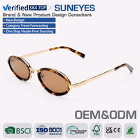 SUNEYES Lunettes de soleil unisexes de haute qualité OEM/ODM, style vintage, monture complète, petite monture