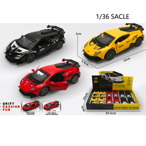 Auto Giocattolo per Bambini da 12CM con Luci e Musica, Porte Apribili, in Lega Metallica - Product Image 6