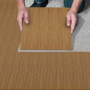 Wood Grain Floor Sticker 30x30 Cm Easy Installation PVC Floor Renovation Decoration For Bedroom - Product Image 1