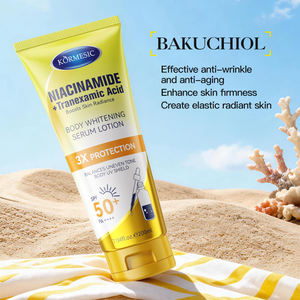 KORMESIC 200ml al por mayor, suero loción corporal reafirmante con niacinamida, bakuchiol, ácido tranexámico y ectoína, protector solar SPF50, bloqueador solar coreano - Product Image 5